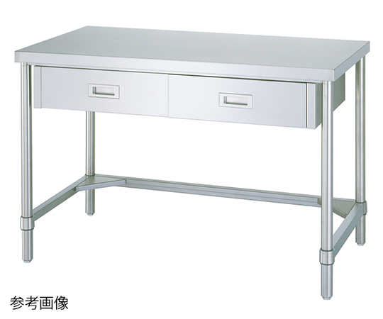 Bàn làm việc bằng thép không gỉ 900 x 1800 x 800mm Shinko Co., Ltd WDT-18090 (Loại khung 3 bên)